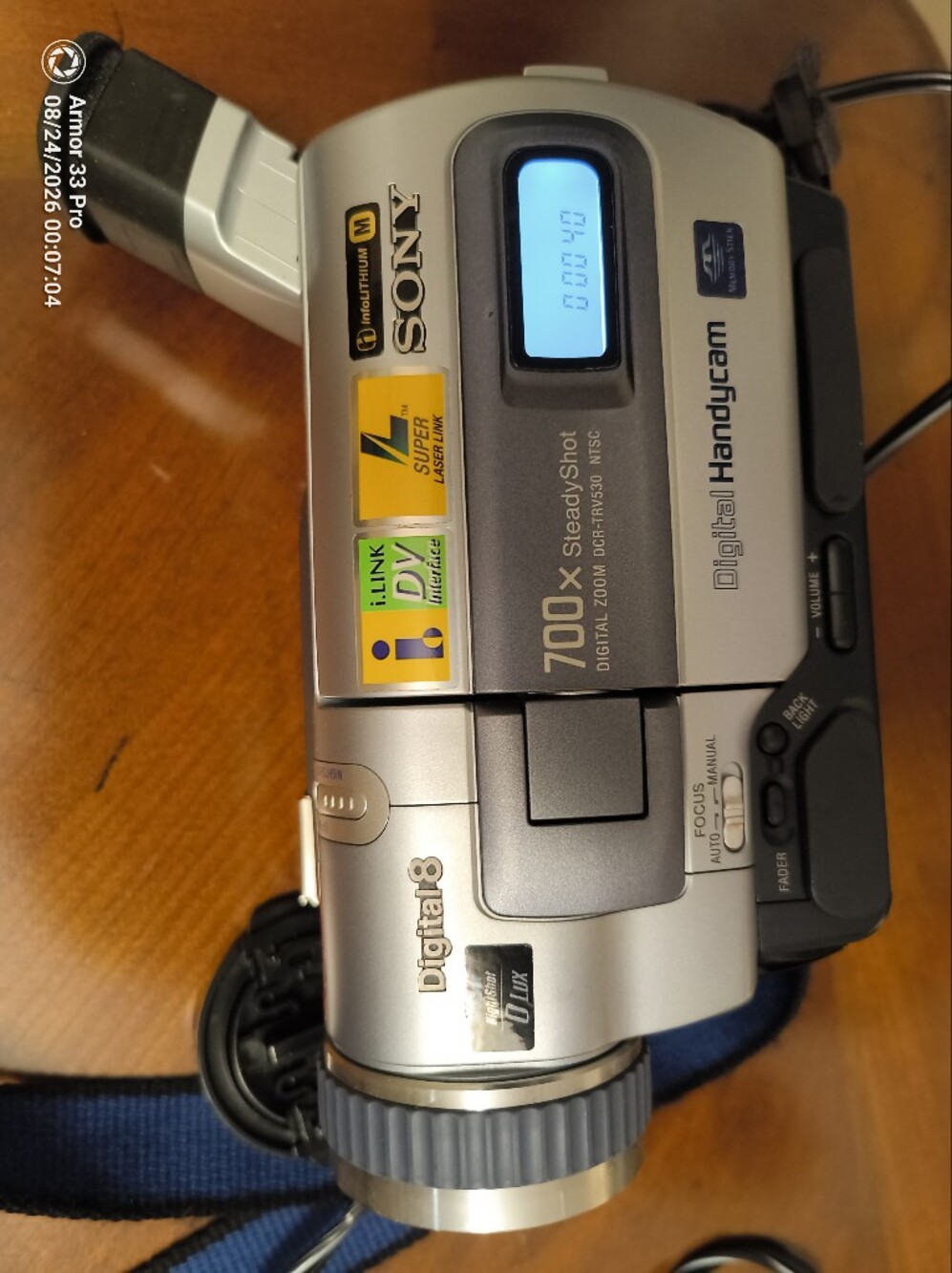 Sony Silver Digital Handycam 700x SteadyShot Camcorder